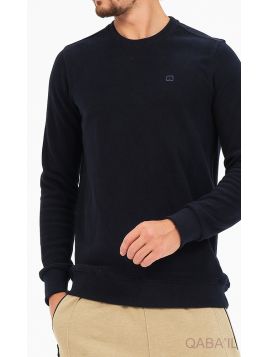 Pulover cu guler rotund -...