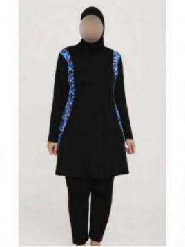 Burkini maxi grande Nero 9101