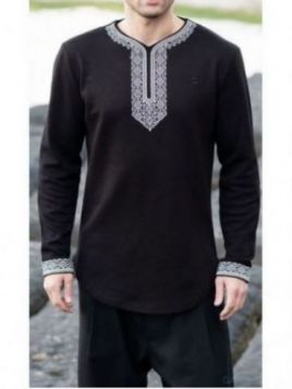 Etniz Awqas svart broderad...