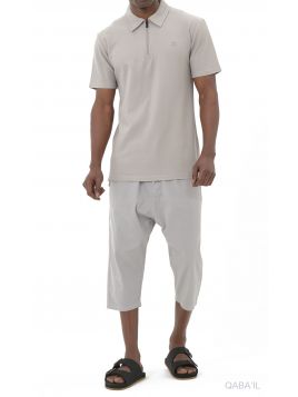 5210 Bermude gri din bumbac...