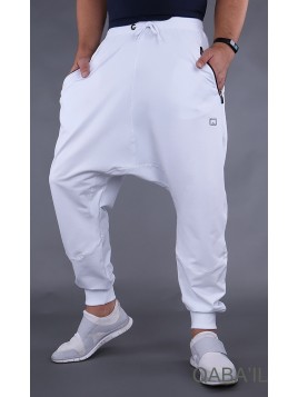 Atletik hvid Qabail saroual