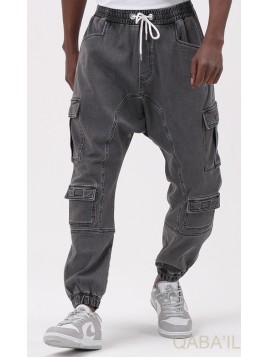 Sarouel Jean cargo Stretch...
